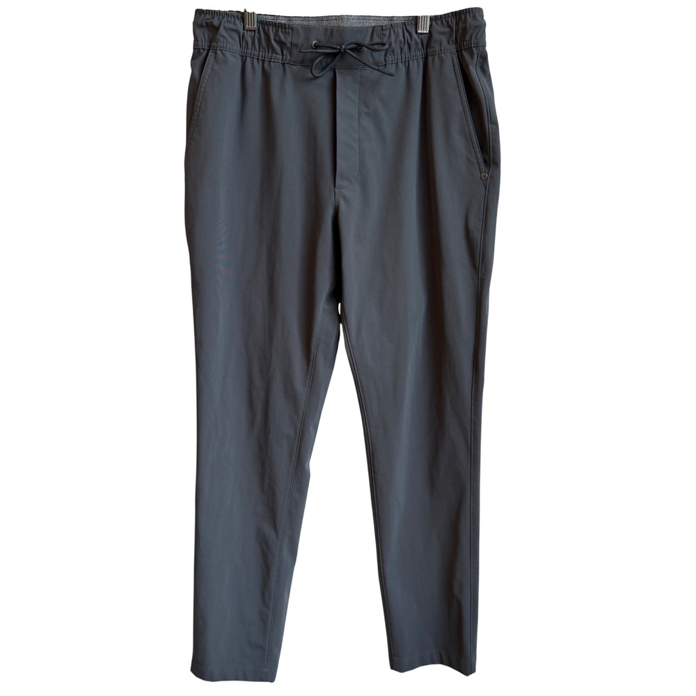 Vuori Meta Elastic Waist Pant Mens Medium Warm Grey Straight Leg Classic Fit